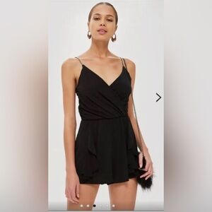 Nordstrom TopShop Rhinestone Strap Romper Small Size 2